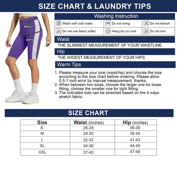 Women's Classic Comfy High-Waist  Biker Shorts with 4-Way Stretch & Mesh Detail - Picture 16 of 16